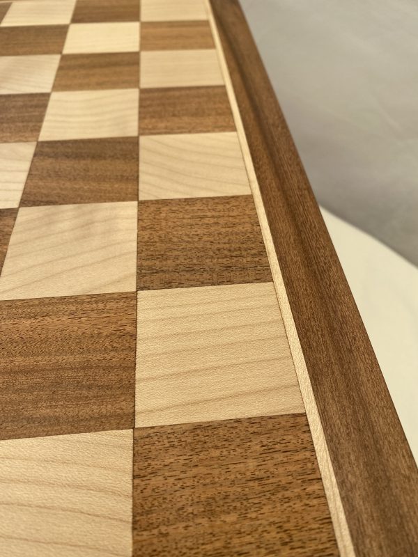 Full Size Acacia Chess Board and Case Combined - Image 12