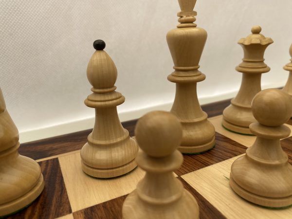 The Bohemian Ebonised Weighted Chess with Double Queens - Image 6