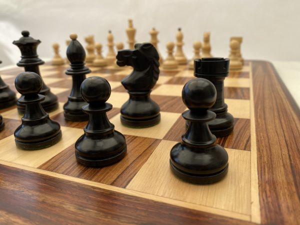 The Bohemian Ebonised Weighted Chess with Double Queens - Image 8