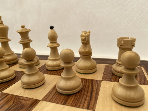 The Bohemian Ebonised Weighted Chess with Double Queens - Image 11