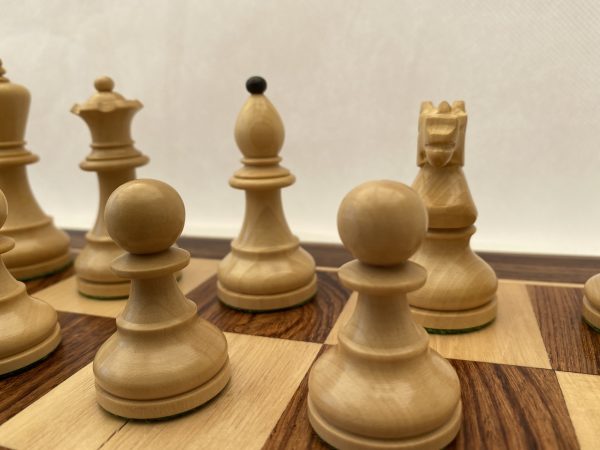 The Bohemian Ebonised Weighted Chess with Double Queens - Image 2