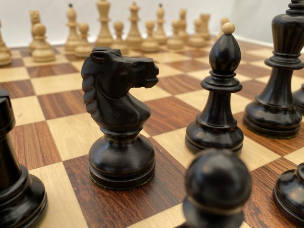 The Bohemian Ebonised Weighted Chess with Double Queens