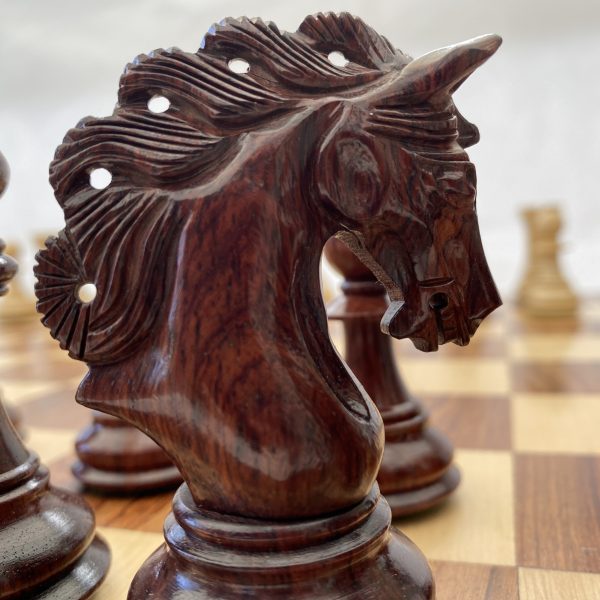The Mayfield Anjanwood Triple Weighted Chess Pieces