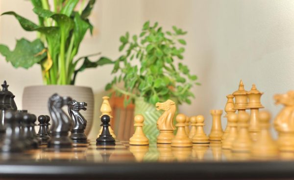 The Kingfisher - Ebonised Double Weighted Staunton Chess Set - Image 11