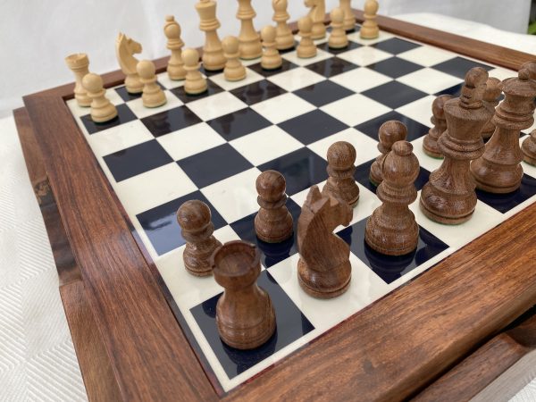 Combined Chess Set including Cabinet Board - Image 8