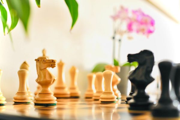 Contemporary Staunton, Ebony Triple Weight, Felted Chess Pieces - Image 11