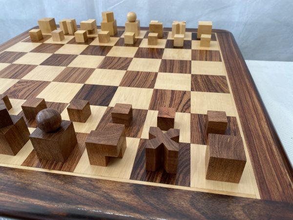 Bauhaus Acacia Chess Set - Image 11