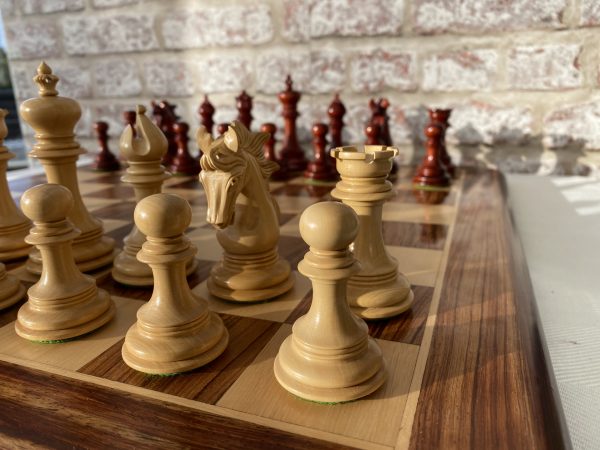 The Arabian - Triple Weighted Bud Rosewood Chess Pieces - Image 8