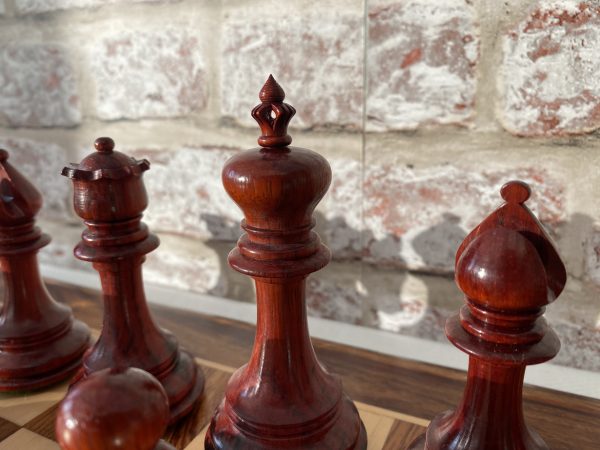 The Arabian - Triple Weighted Bud Rosewood Chess Pieces - Image 13