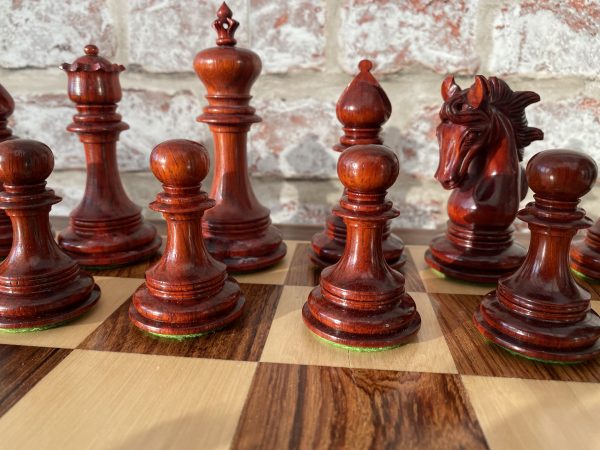 The Arabian - Triple Weighted Bud Rosewood Chess Pieces - Image 14