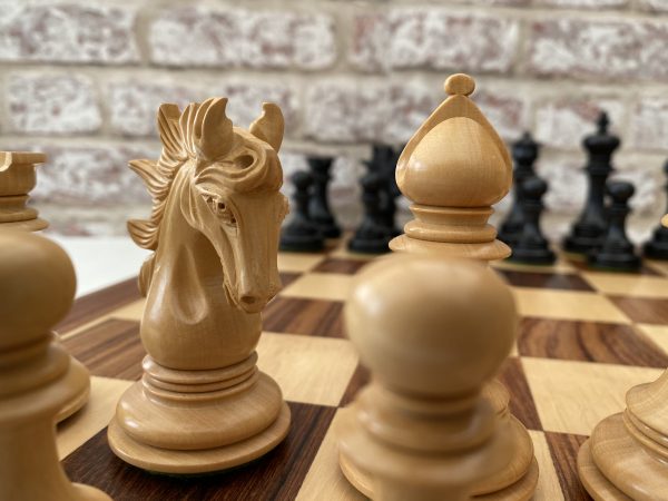 The Arabian - Triple Weighted Ebony Chess Pieces - Image 4