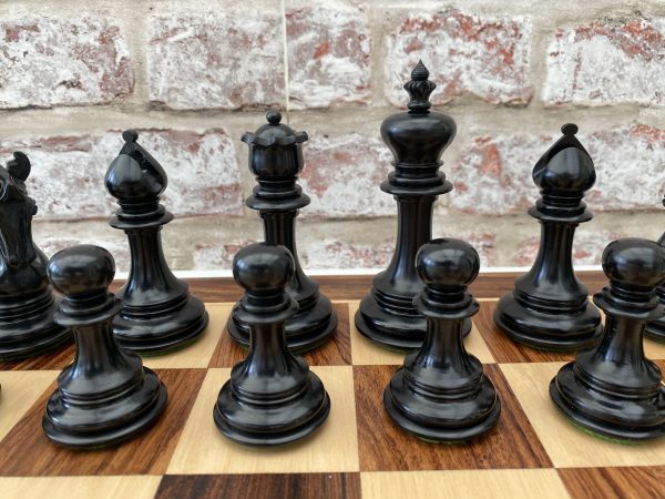 The Arabian - Triple Weighted Ebony Chess Pieces - Image 7