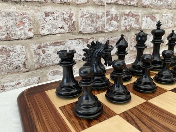 The Arabian - Triple Weighted Ebony Chess Pieces - Image 8