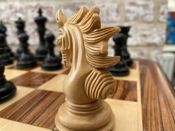 The Arabian - Triple Weighted Ebony Chess Pieces - Image 12