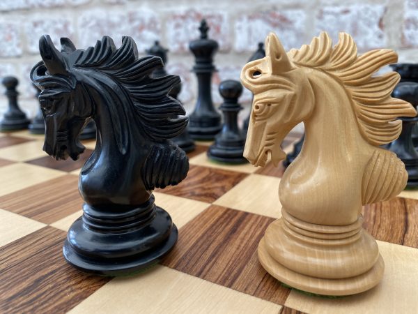 The Arabian - Triple Weighted Ebony Chess Pieces - Image 13