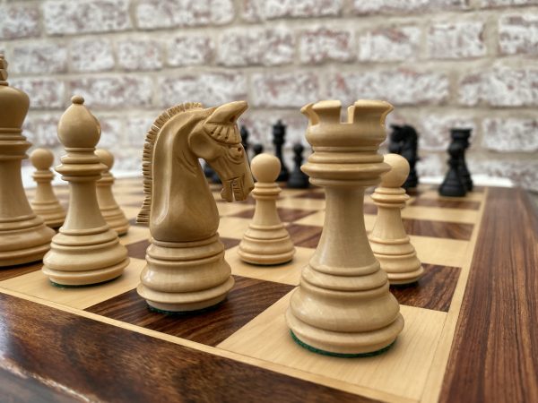 Triple Weighted Imperial Ebonised Chess Pieces - Image 4