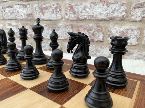Triple Weighted Imperial Ebonised Chess Pieces - Image 6