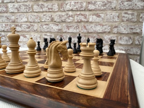 Triple Weighted Imperial Ebonised Chess Pieces - Image 9