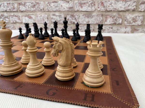 Triple Weighted Imperial Ebonised Chess Pieces - Image 11