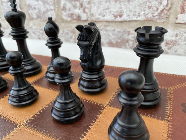 Triple Weighted Imperial Ebonised Chess Pieces - Image 13