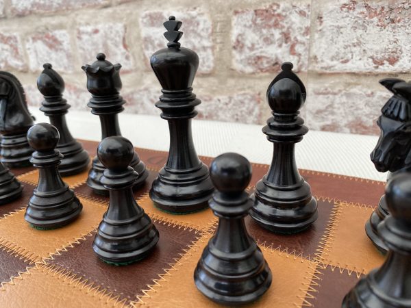 Triple Weighted Imperial Ebonised Chess Pieces - Image 15