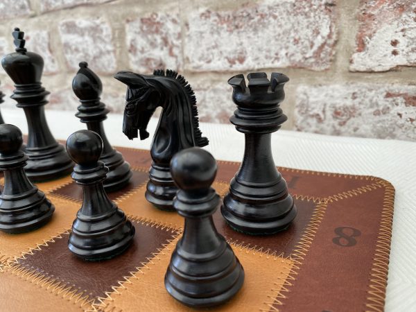 Triple Weighted Imperial Ebonised Chess Pieces - Image 16