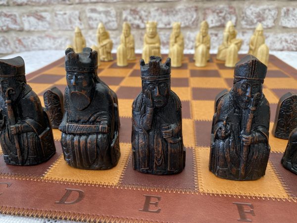 British Museum Isle of Lewis Chess Set - Ivory and Brown - Image 4