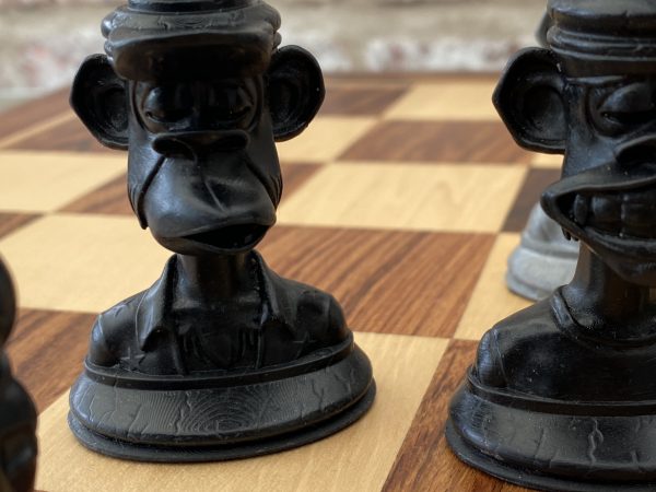The Bored Ape Yacht Club Chess Set in Black and Silver - Image 11
