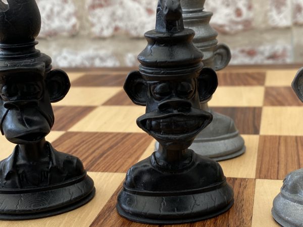 The Bored Ape Yacht Club Chess Set in Black and Silver - Image 12