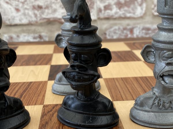 The Bored Ape Yacht Club Chess Set in Black and Silver - Image 13