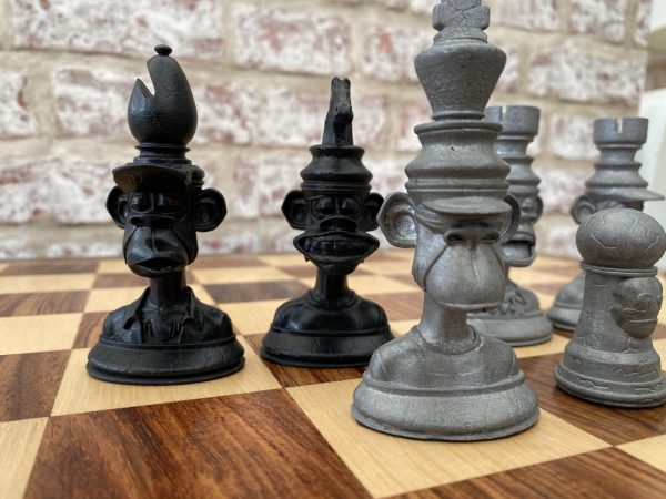 The Bored Ape Yacht Club Chess Set in Black and Silver - Image 17