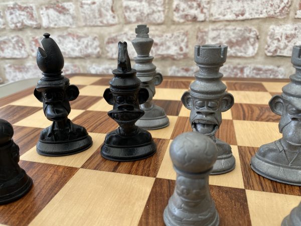 The Bored Ape Yacht Club Chess Set in Black and Silver - Image 18