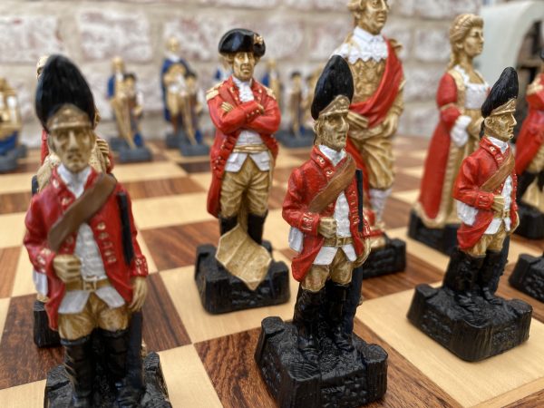 Hand Decorated American Independence Chess - Image 2