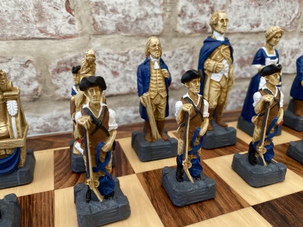 Hand Decorated American Independence Chess - Image 19
