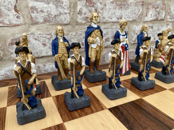 Hand Decorated American Independence Chess - Image 18