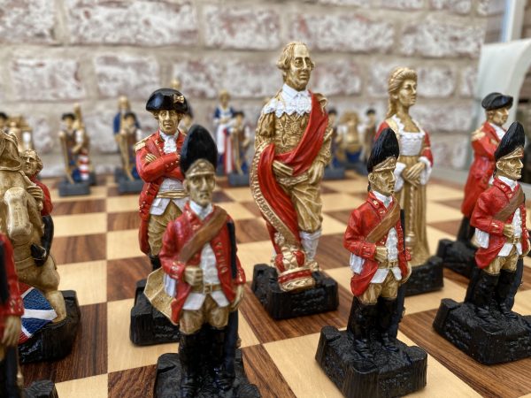 Hand Decorated American Independence Chess - Image 17