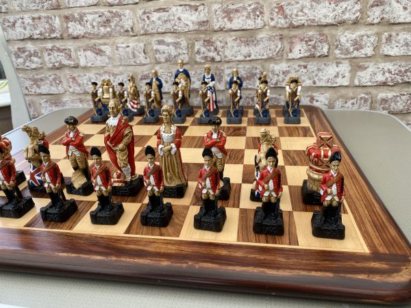 Hand Decorated American Independence Chess - Image 16