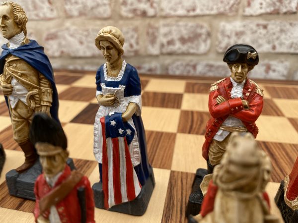 Hand Decorated American Independence Chess - Image 22