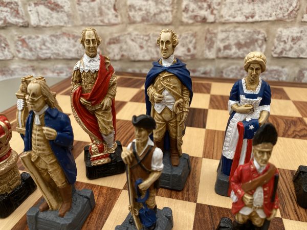 Hand Decorated American Independence Chess - Image 24