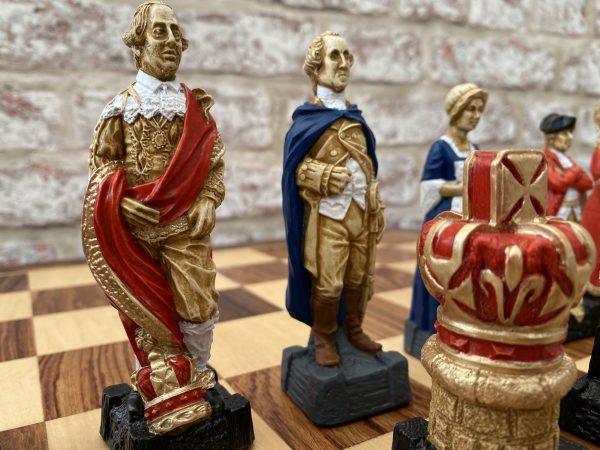 Hand Decorated American Independence Chess - Image 26