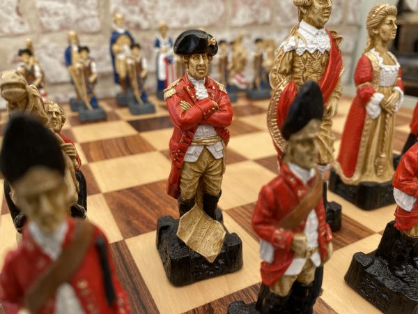 Hand Decorated American Independence Chess - Image 13