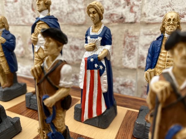 Hand Decorated American Independence Chess - Image 12