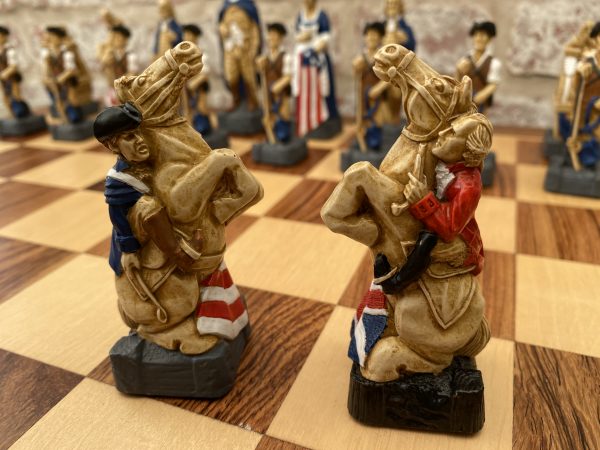 Hand Decorated American Independence Chess - Image 9