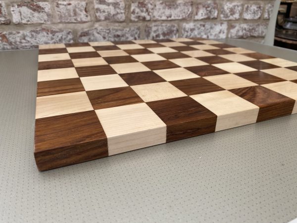 Contemporary Borderless Acacia Chess Board 2.2" - Image 3