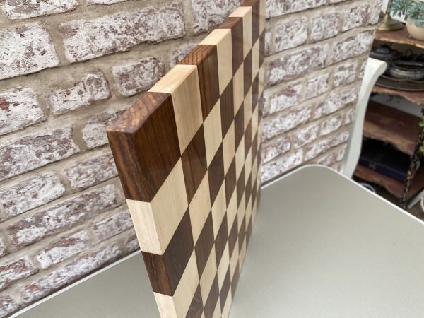 Contemporary Borderless Acacia Chess Board 2.2" - Image 4