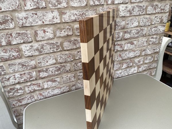 Contemporary Borderless Acacia Chess Board 2.2" - Image 5