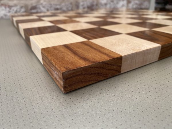Contemporary Borderless Acacia Chess Board 2.2" - Image 9