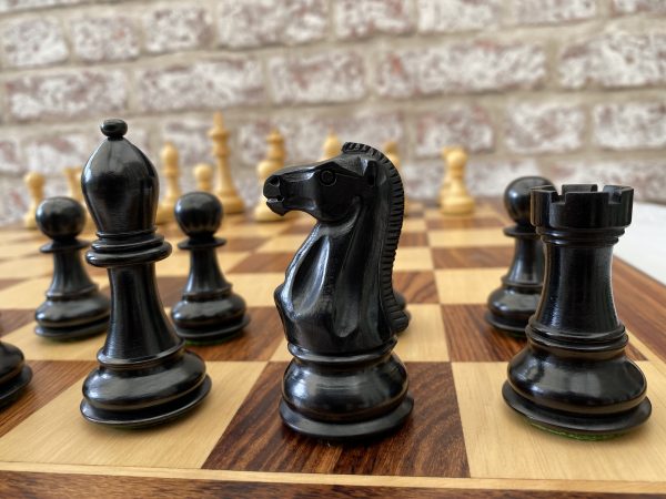 Boris Spassky Ebonised Chess Set
