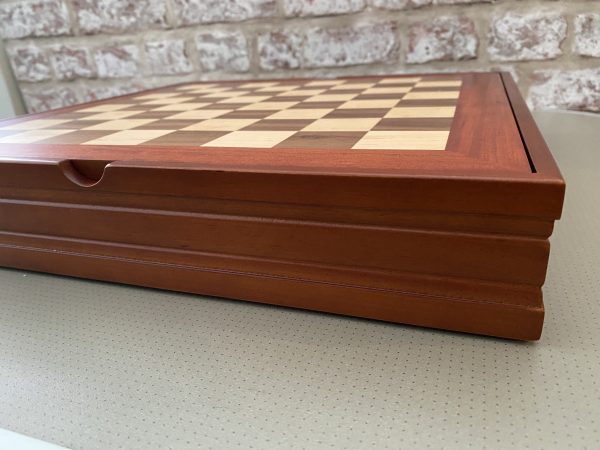 Complete Chess Set with Board, 14" Cabinet and Chess Pieces - Image 7