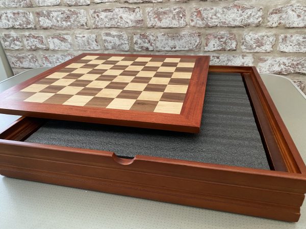 Complete Chess Set with Board, 14" Cabinet and Chess Pieces - Image 8